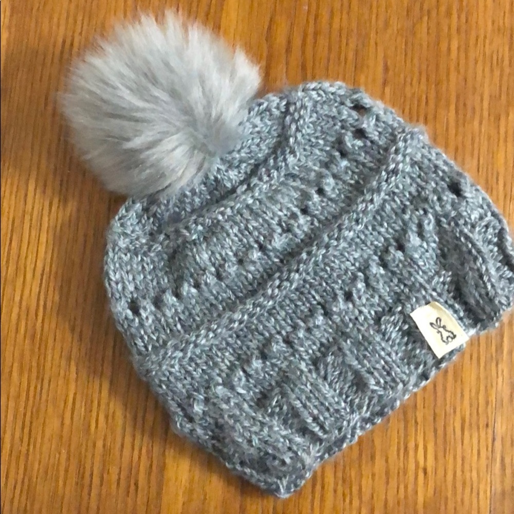 Variegated Gray handcrafted Knitted Hat